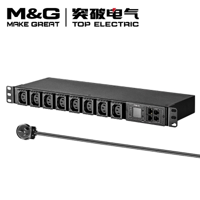 07TG130902突破PDU機(jī)柜插座/16A/8聯(lián)/智能監(jiān)控/黑色/3*2.5/3米線/國(guó)標(biāo)16A插頭
